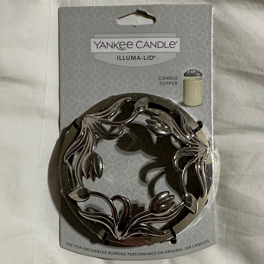 Yankee Candle Floral Silver Illuma-Lid